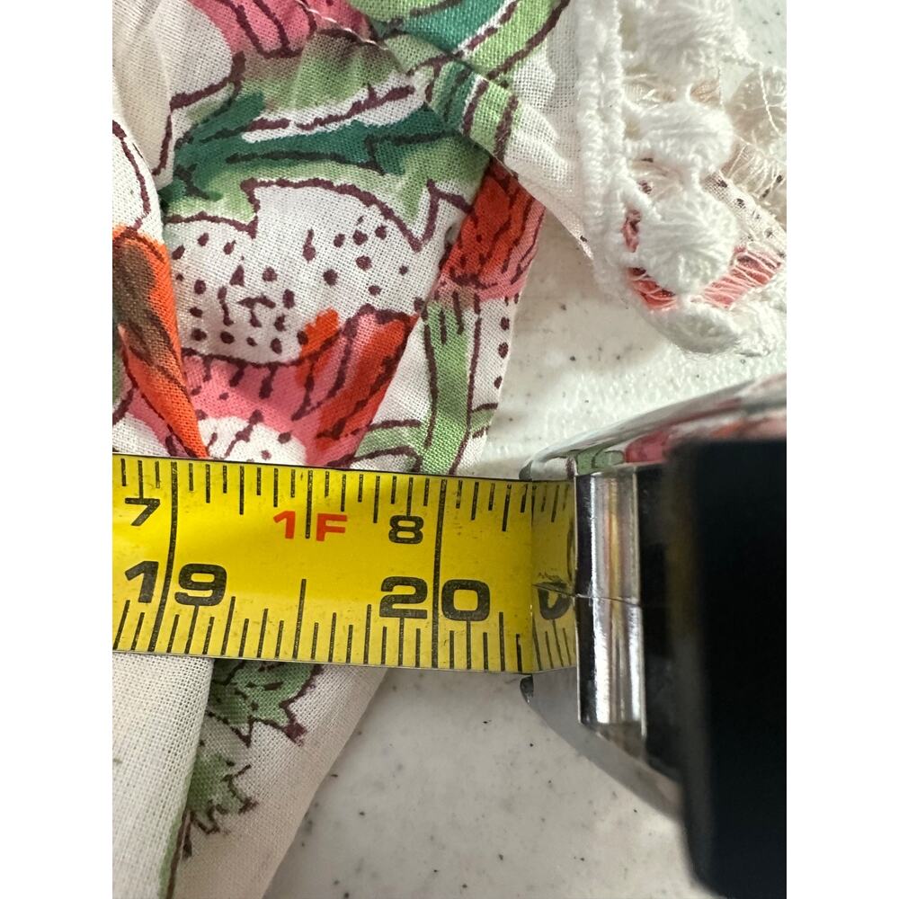 NEW Charlee Boho Floral Dress size XL Lined Pockets Cotton $178 Ruffle A44 - Picture 8 of 9